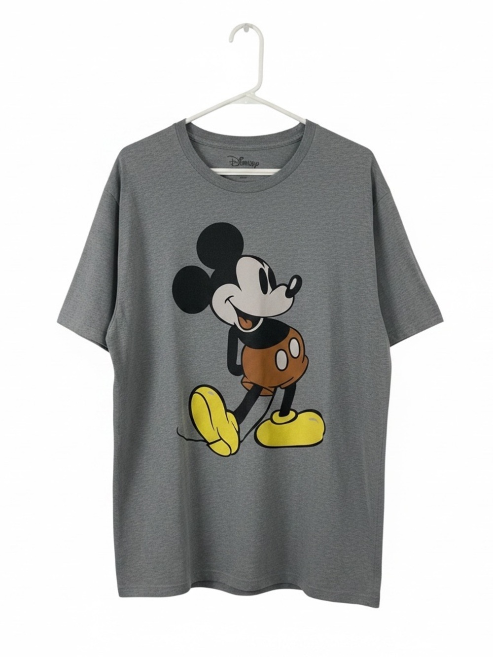 Disney Gray Short Sleeve Mickey Mouse Graphic Tee